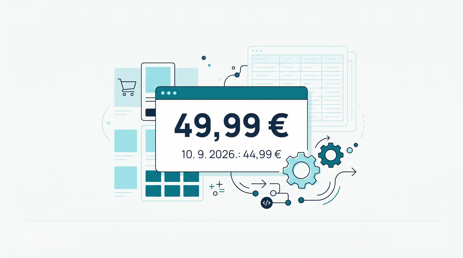 Prikaz aktualne i sidrene cijene uz referentni datum 10. rujna 2026.