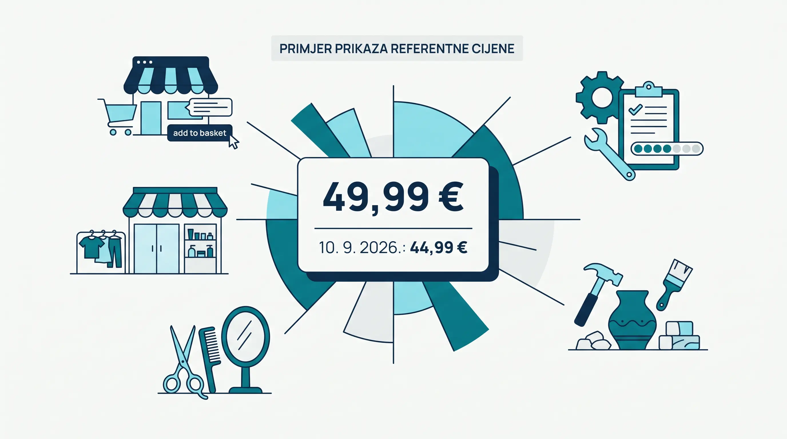 Pregled poslovnih djelatnosti na koje se odnosi obveza isticanja sidrene cijene
